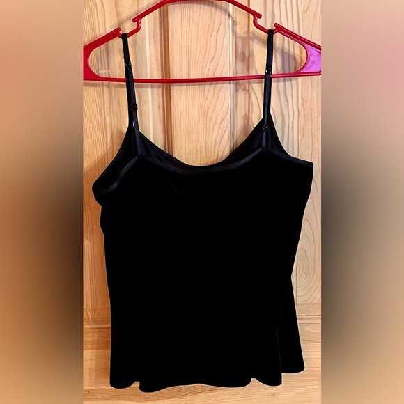 J. Jill Elegant Black Velvet Camisole Top Size Large Length Adjustable Soft Gift - Picture 10 of 13